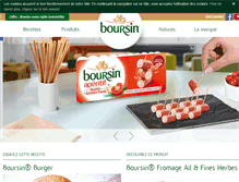Tablet Screenshot of boursin.fr