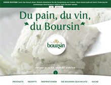 Tablet Screenshot of boursin.ch